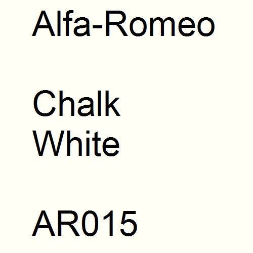 Alfa-Romeo, Chalk White, AR015.